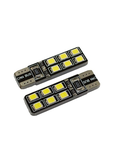T10 Led Ampul Canbus'lı Beyaz 2'li Set 12v