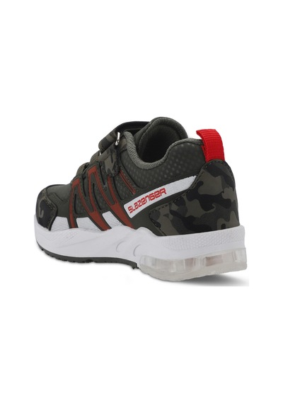 Slazenger Elıps Unisex Çocuk Haki Kamuflaj Sneaker Haki Kamuflaj