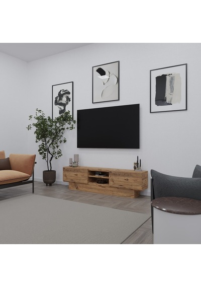 Liva Tv Sehpası Bazalı 160 Cm - Atlantik Çam Atlantik Çam