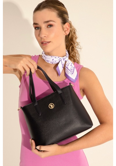U.S. Polo Assn. Kadın Kutulu Fularlı Hediyelik Lacivert Kol Çantası 50295939-VR033