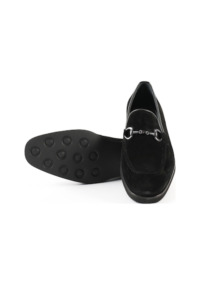 Tuna Hakiki Deri Siyah Loafer Erkek Ayakkabı - 0161 Siyah