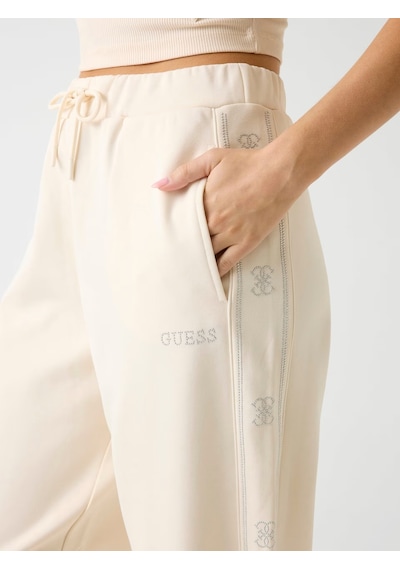 Guess V5bb23kcx22 Octavia Jogger Kadın Pantolon Beyaz