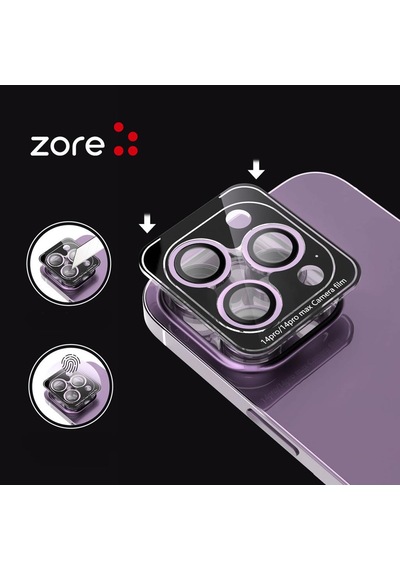 Apple Uyumlu iPhone 13 Pro Uyumlu Max Kolay Takılabilen Premium Safir Kamera Lens Koruyucu Cl-12 Renk1 -