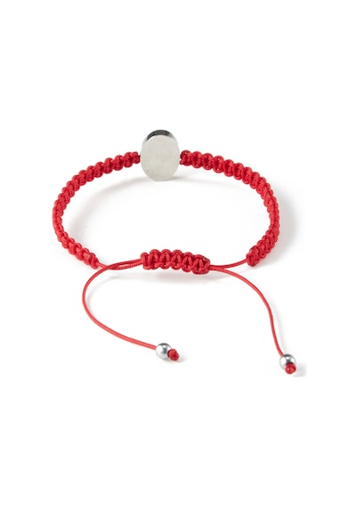 Gsstore Galatasaray Çelik Logo Makrome Bileklik U252273
