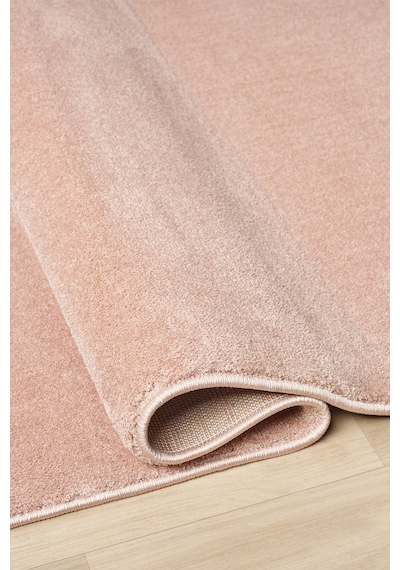 Mariesse Home Puffy Düz Renk Peluş Kalın Dokuma Kesme Yolluk Makina Dokuma Halısı 4500-pembe