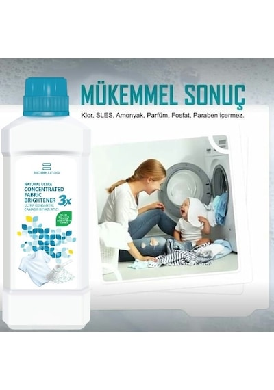 Bio Bellinda 3x Konsantre Çamaşır Tül Perde Beyazlatıcı Leke Çıkarıcı 750 G