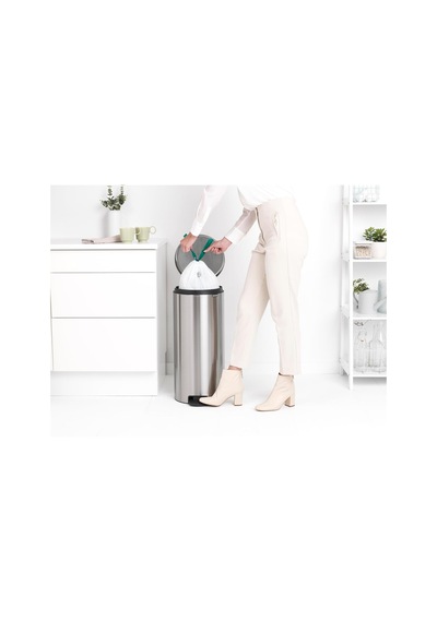 Newıcon Matt Steel Pedallı Çöp Kutusu, 3l Diğer