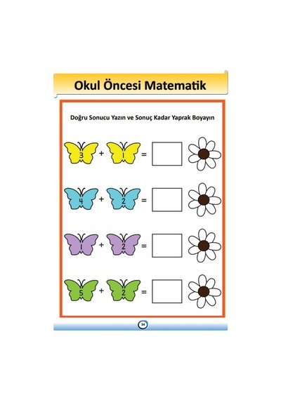 Yaz Sil Okul Öncesi Haydi Matematik Öğrenelim Kitabı