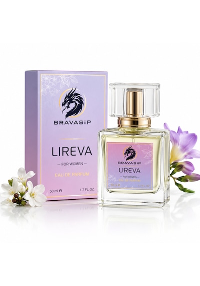Lıreva Kadın Parfüm 50 Ml Edp Kalıcı Premium Kadın Parfüm, Çiçeksi Vanilyalı, Gün Boyu Kalıcılık