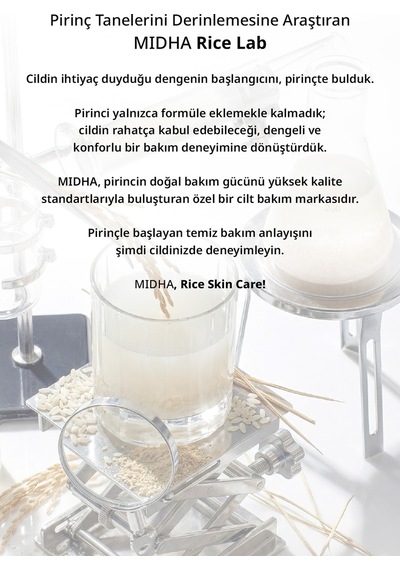Midha %73 Pirinç Özü İçeren Sıkılaştırıcı ve Aydınlatıcı Serum 50 ML