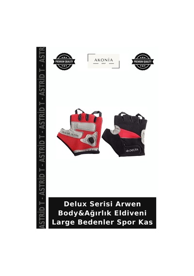 Delux Serisi Arwen Body&ağırlık Eldiveni Large Bedenler Spor Kas Çok Renkli