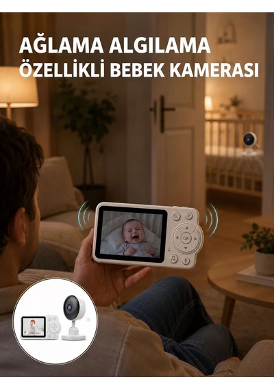Northcity Wifi Gerektirmeyen Dijital Şifrelemeli Bebek Monitörü - Yeni Nesil Güvenli İzleme Sistemi