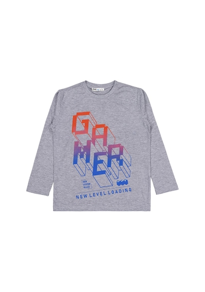 Civil Boys Gamer Baskılı 6-9 Yaş Sweatshirt - Gri Grimelanj