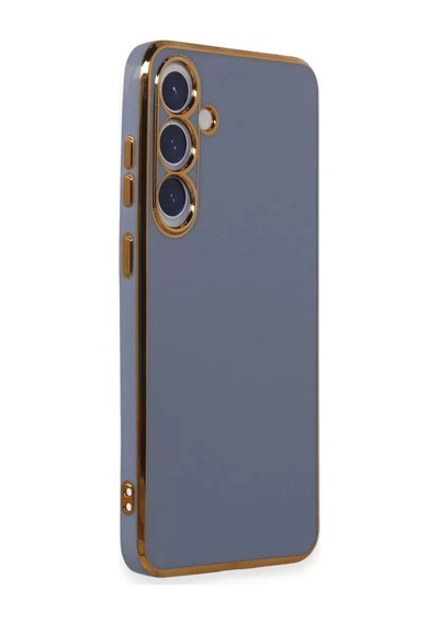 Newface Samsung Galaxy Uyumlu S24 Plus Kılıf Volet Silikon -  Mavi