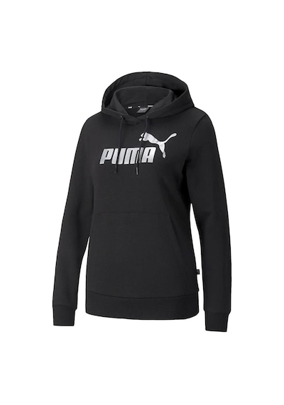 Puma Ess+ Metallic Logo Hoodie Kadın Sweatshirt - 849096-4770 Siyah