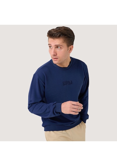 Antrasit Fila Erkek Bisiklet Yaka Sweatshirt Deva Fam0570 Antrasit