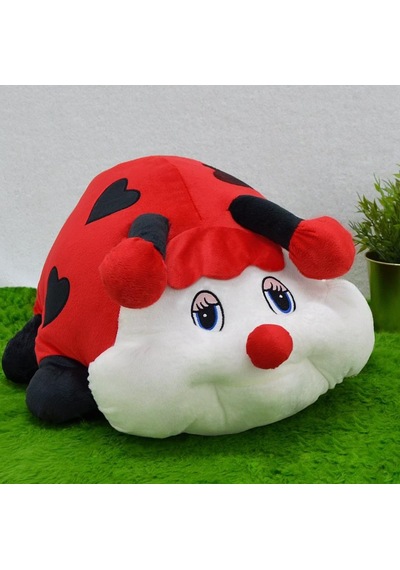 Peluş Büyük Boy Peluş Uyku Arkadaşı Seti 75 Cm Tırtıl Yastık Ve 65 Cm Uğur Böceği Yastık