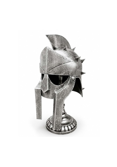 Metal Gladyatör Miğferi Kask Masa Standlı 44cm
