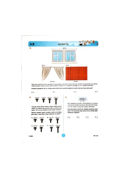 8.sınıf Lgs Deneme Sınavı - Sayısal Bölüm - 4 Kitapcık