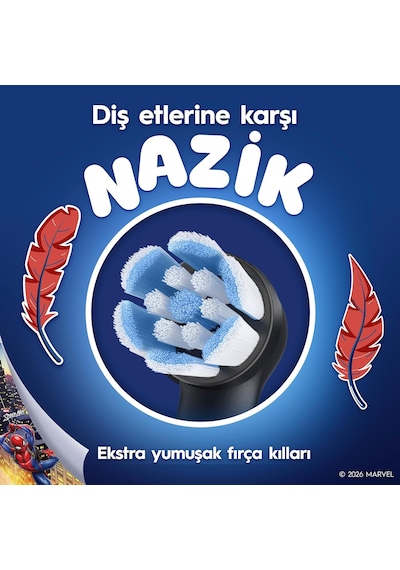 Oral-b Io Çocuk 6+ Spiderman Diş Fırçası Yedek Başlığı 4 Adet