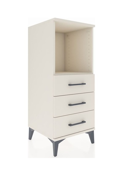 Hyperion Komodin Tek Raflı 3 Çekmeceli 44x44x106 Aytaşı-aytaşı Aytaşı
