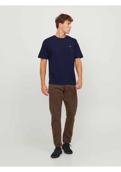 Jack & Jones Jack&jones Paulos Erkek Lacivert Yuvarlak Yaka Tişört 12245087-NVY Lacivert