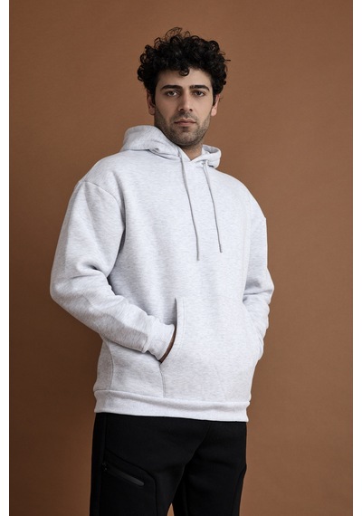 Scorp Origin Erkek Hoodie Sweatshirt Gri Gri