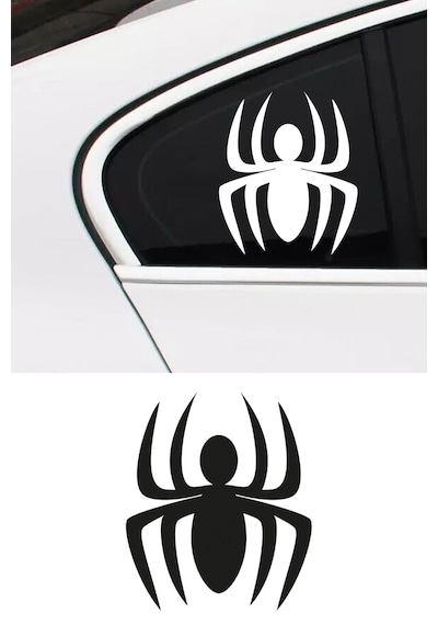 Örümcek Sticker, Öto Sticker, Motor Sticker 15x13 Cm