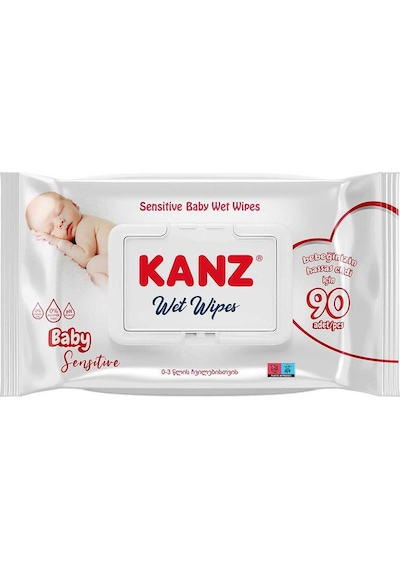 Kanz Islak Mendıl Havlu Sensıtıve Baby 90'Lı
