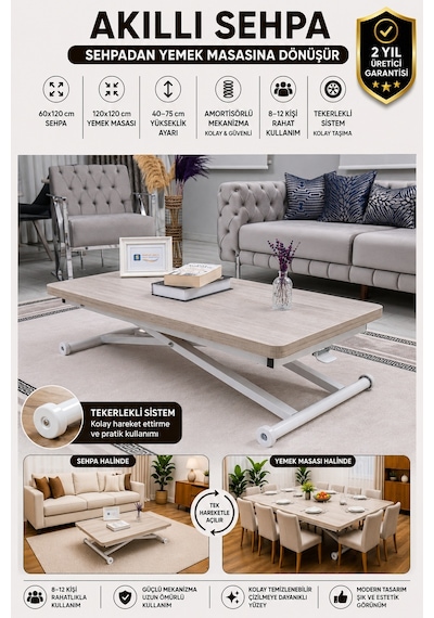 Home Üst Tabla Mdf Libon Oval Köşe Alt Beyaz