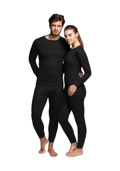 Bonbonetti Chocolate Baby & Kids Active Yetişkin Termal Içlik Set Siyah Siyah
