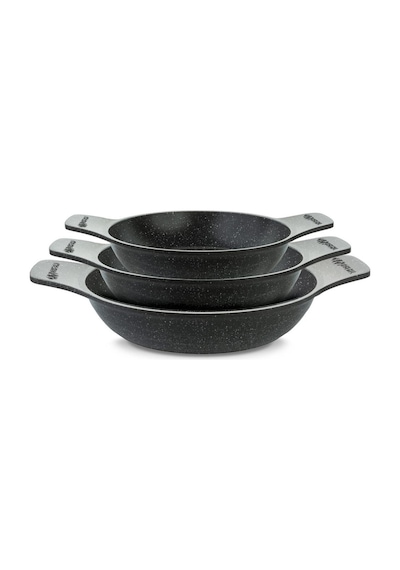 Thermoad Güveç Sahan Set Kapaksız 3'lü Gri