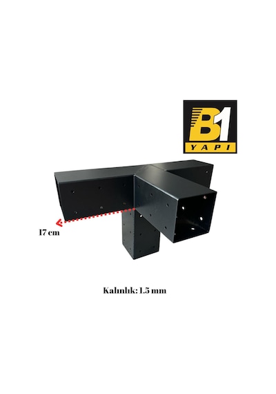 Pergola 4 Kollu Orta Kenar Bağlantı -b1yapı