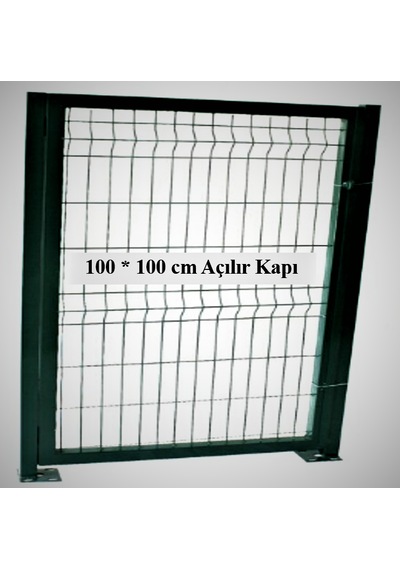 Panel Çit Kapı Yeşil 100 100 Cmlik