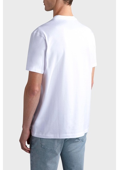 Paul & Shark Erkek T Shirt 24411041 010 Beyaz Beyaz