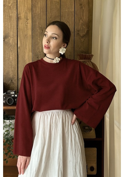 Unika Boutique Kadın Tesettür Body Bordo