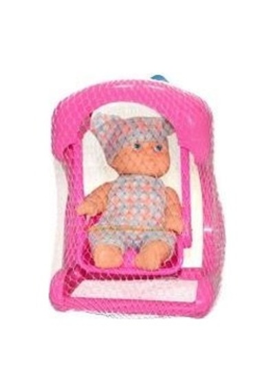 Pembe Salıncaklı Oyuncak Bebek