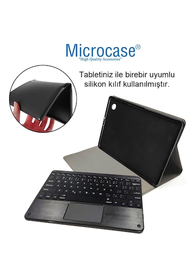 Microcase Xiaomi Pad 7 Tablet Uyumlu Bluetooth Touchpad Klavye+bluetooth Mouse+standlı Kılıf-bkk7 Klavye + Stand