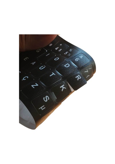 Türkçe F Klavye Etiketi - Notebook Ve Pc Klavyeleri İçin Dayanıklı Mat Pvc Etiketler