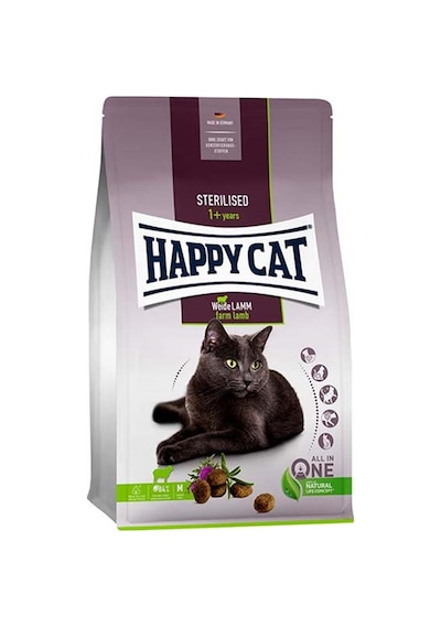 Happy Cat Kuzu Etli Kısırlaştırılmış Yetişkin Kedi Maması 10 KG