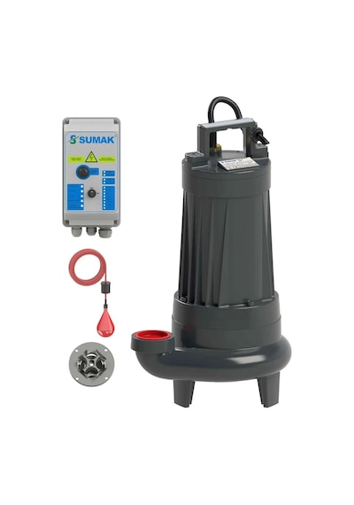 Sumak Sbrt50/2-p 5.5hp Trifaze Parçalayıcı Bıçaklı Foseptik Dalgıç Pompa