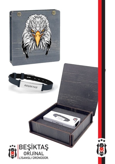 Beşiktaş Fashion Ayarlanabilir Bileklik Ahşap Kutulu 001