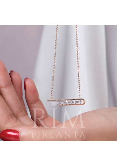 0.20 Karat Laboratuvar Pırlanta Tasarım Kolye - Hrd Sertifikalı 84714817