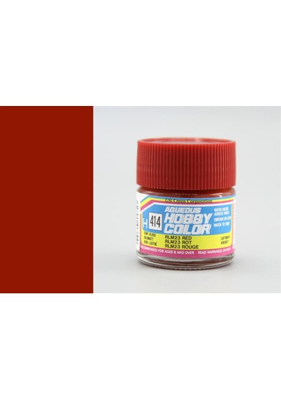 10 Ml. Rlm23 Red Aqueous Serisi Maket Boyası, Mr.hobby H414 Standart