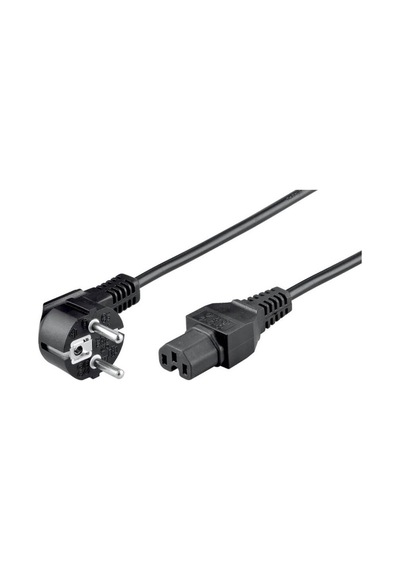 C15 Oluklu Power Güç Kablosu - C15 Oyuklu Power Kablo - 1.8 mt