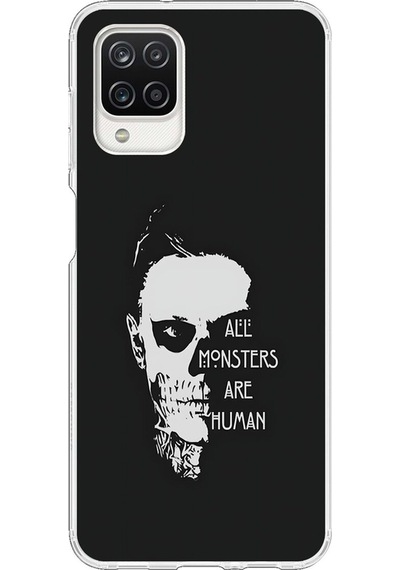 Samsung Galaxy A12 Uyumlu Şeffaf Kılıf American Horror Story Tasarımlı