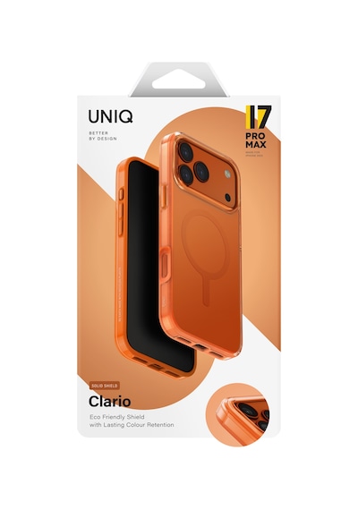 Apple Uyumlu iPhone 17 Pro Max Kılıf Clario Geri Dönüşüm Doğaya Duyarlı Materyal Çift Katman Magsafe Kapak Turuncu Apple Uyumlu iPhone 17 Pro Max Kılıf Clario Geri Dönüşüm Doğaya Duyarlı Materyal Çift Katman Magsafe Kapak Turuncu