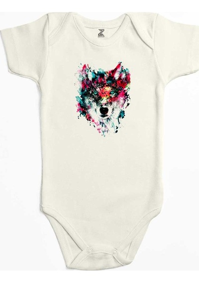Zepplin Giyim Wolf Color Sarı Bebek Body Zıbın