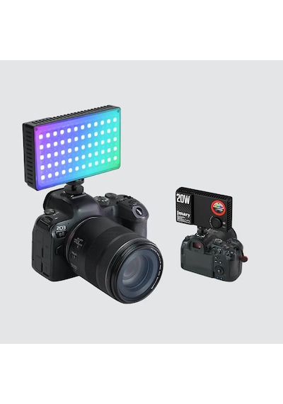 Jmary Fm-180rgb Rgb Led Telefon-kamera Üstü Aydınlatma Işığı 20w Siyah