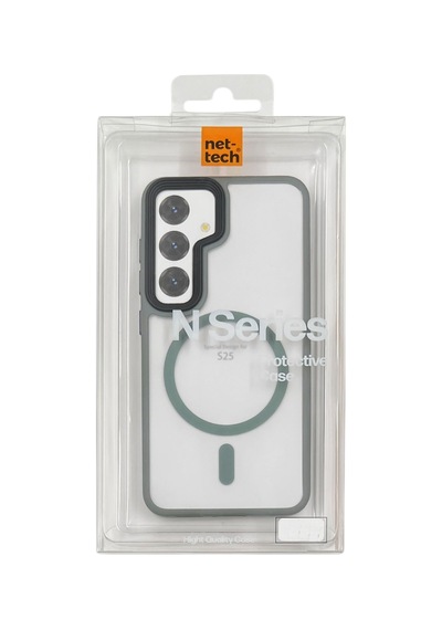 Nettech Samsung Galaxy S25 Uyumlu Mat Renkli Magsafe Arka Koruma Kılıf - Gold Gold
